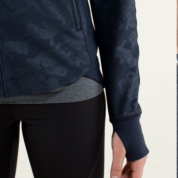Lululemon Keep It Up Jacket Laceoflage Embossed Inkwell / Inkwell - Picture 4 of 16